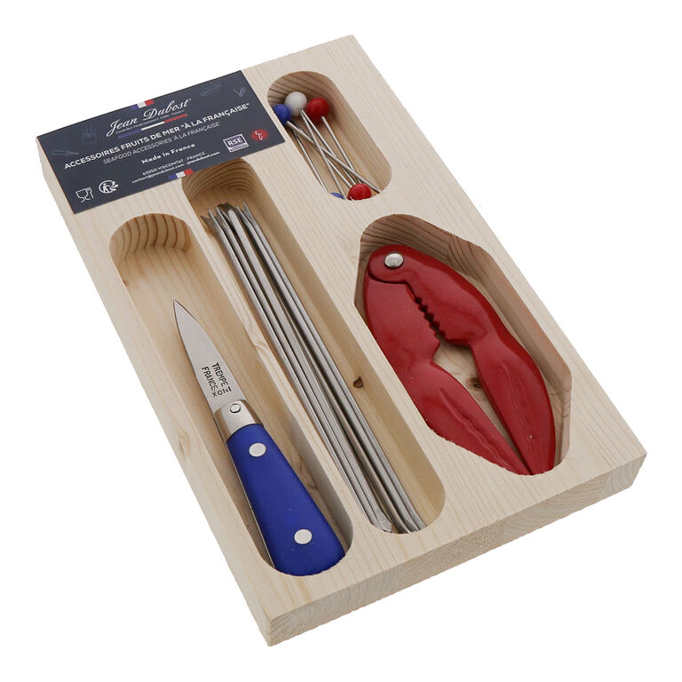 Jean Dubost Stainless Steel Seafood Tools 14 Piece Gift Set