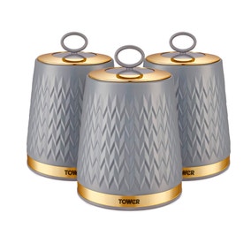 Tower Set of 3 Empire Canisters