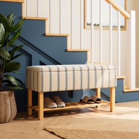 Upholstered Storage Hallway Bench