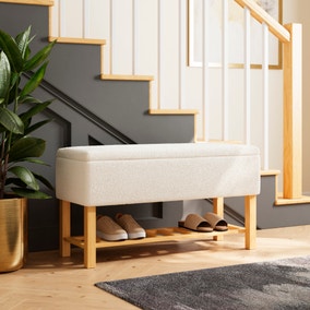 Upholstered Storage Hallway Bench