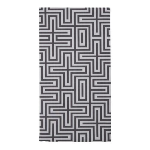 Fotakis Rugs & Floors Charcoal & White Geometric Modas Vinyl Runner, 80cm x 150cm