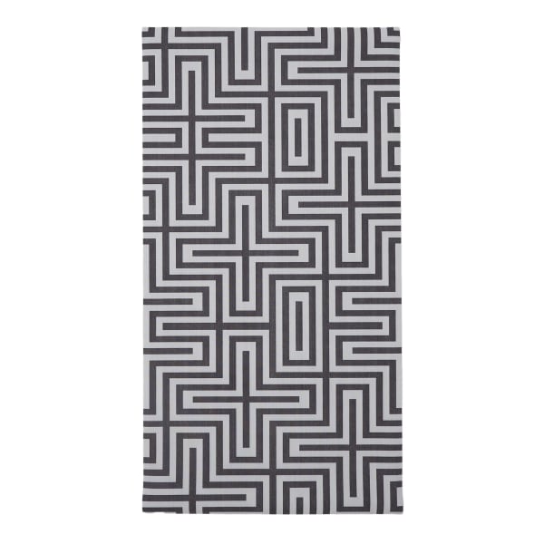 Fotakis Rugs & Floors Charcoal & White Geometric Modas Vinyl Runner, 80cm x 150cm