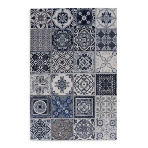 Fotakis Rugs & Floors Modas Traditional Portuguese Tile Vinyl Rug, 65cm x 150cm