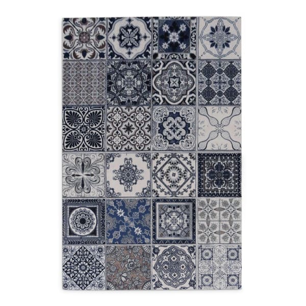 Fotakis Rugs & Floors Modas Traditional Portuguese Tile Vinyl Rug, 65cm x 150cm