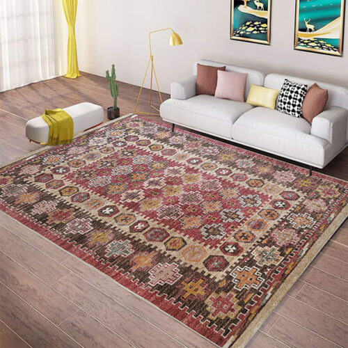Fotakis Rugs & Floors Revival Printed Red Polyester Rug, 160cm x 230cm