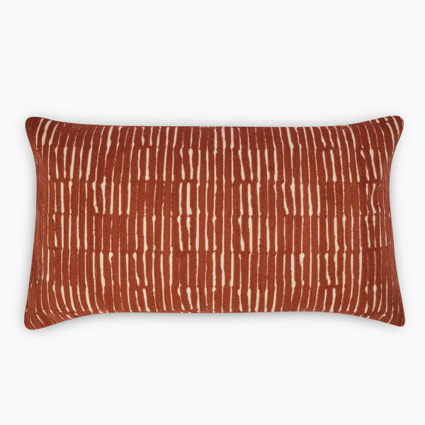 Thread Office Abstract Embroidery Scratch Scatter Cushion with Feather Blend Inner, 40cm x 70cm Thread Office Abstract Embroidery Scratch Scatter Cushion with Feather Blend Inner, 40cm x 70cm