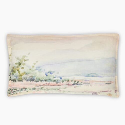 Thread Office Beach Landscape Scatter Cushion with Feather Blend Inner, 40cm x 70cm