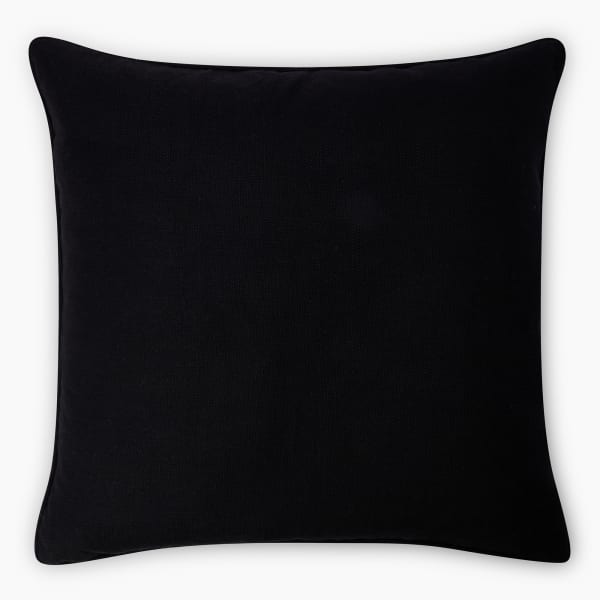 Thread Office Black Moldova Scatter Cushion with Feather Blend Inner, 60cm x 60cm