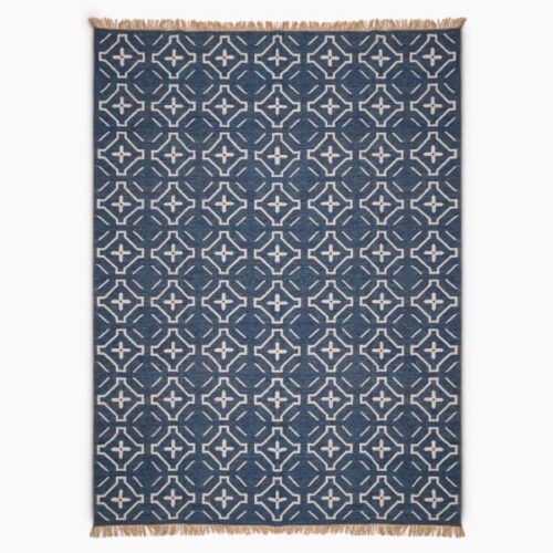 Thread Office Blue Global Geo Outdoor Area Rug, 270cm x 360cm