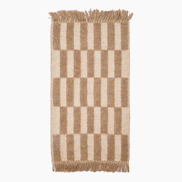 Thread Office Broken Stripe Jute Runner, 80cm x 150cm