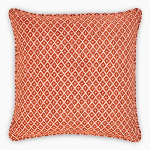 Thread Office Caramel Geo Chenille Scatter Cushion Cover, 60cm x 60cm