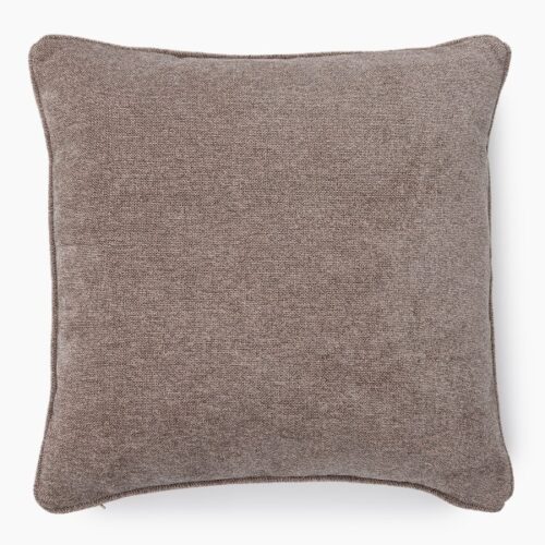 Thread Office Chocolate Tedy Scatter Cushion with Feather Blend Inner, 50cm x 50cm