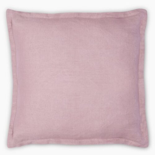 Thread Office Dusty Pink Linen Scatter Cushion Cover, 50cm x 50cm