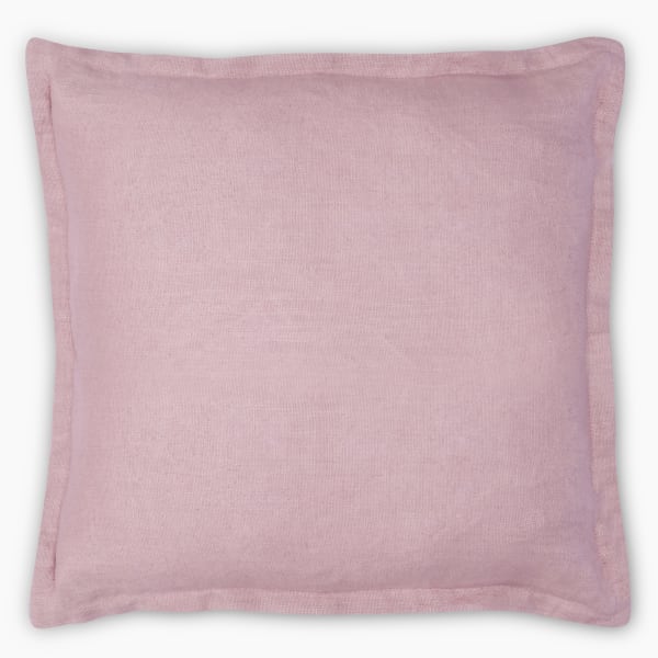 Thread Office Dusty Pink Linen Scatter Cushion Cover, 50cm x 50cm
