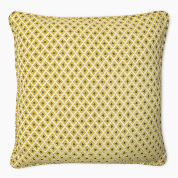 Thread Office Green Geo Chenille Scatter Cushion Cover, 60cm x 60cm