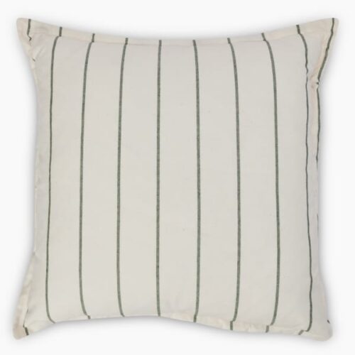 Thread Office Green Jonas Riva Scatter Cushion with Feather Blend Inner, 60cm x 60cm