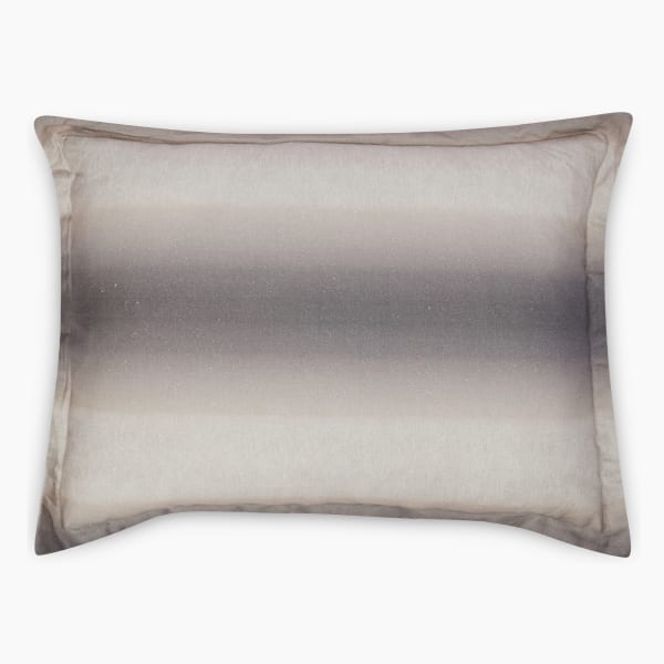 Thread Office Grey Melange Printed Scatter Cushion with Feather Blend Inner, 50cm x 70cm