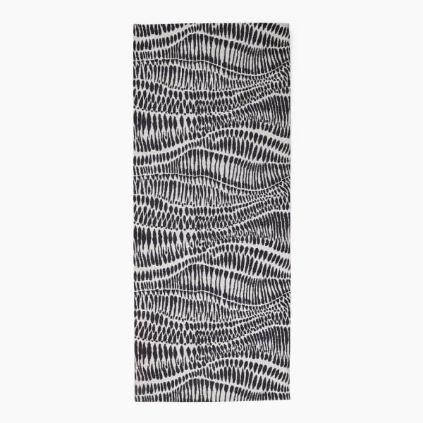 Thread Office Grey Wave Jacquard Runner, 80cm x 200cm