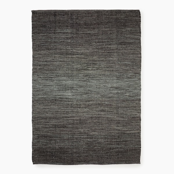 Thread Office Monochrome Melange Handwoven Cotton Rug, 140cm x 200cm