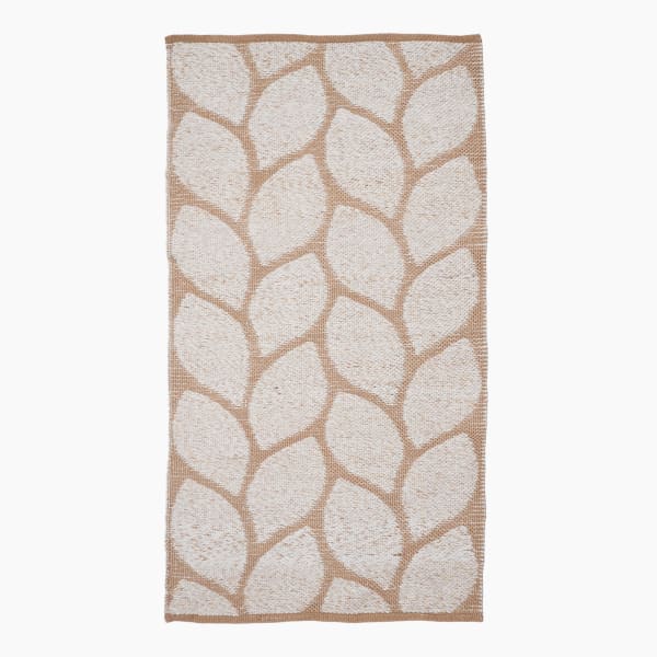 Thread Office Natural & White Petal Geo Outdoor Runner, 80cm x 150cm