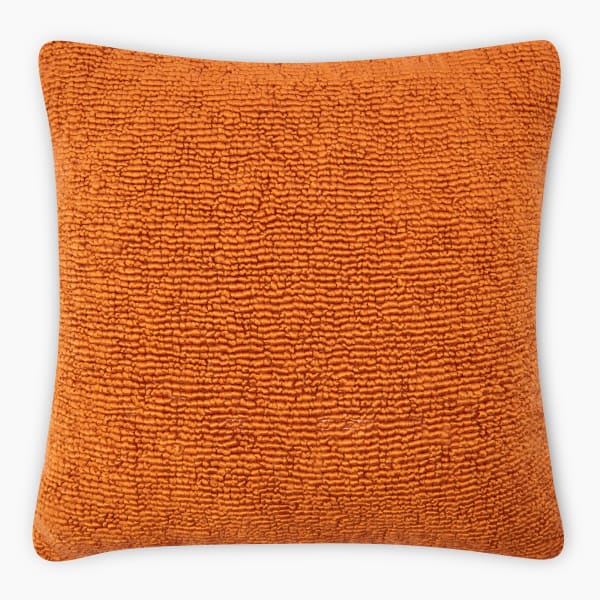 Thread Office Rust Bobble Textured Scatter Cushion with Feather Blend Inner, 50cm x 50cm