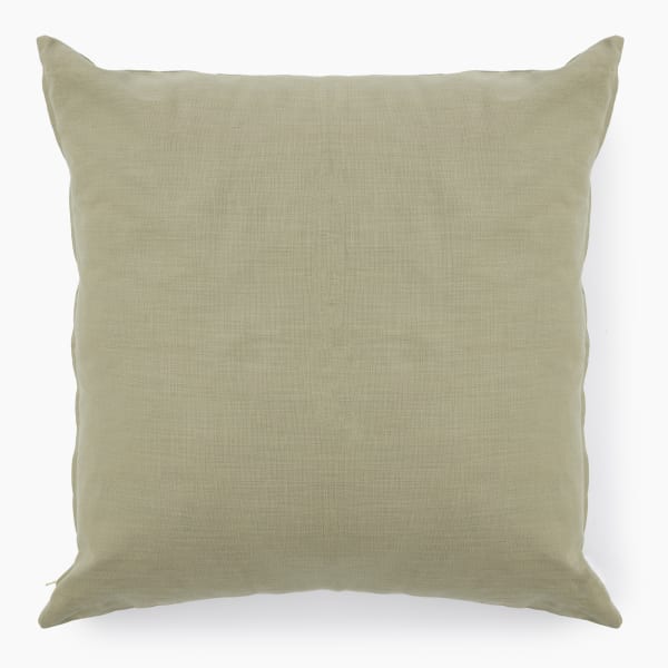 Thread Office Sage Lilium Linen Blend Scatter Cushion with Feather Blend Inner, 60cm x 60cm Thread Office Sage Lilium Linen Blend Scatter Cushion with Feather Blend Inner, 60cm x 60cm