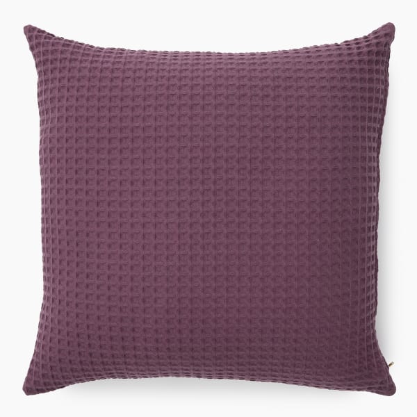 Thread Office Sangria Waffle Scatter Cushion with Feather Blend Inner, 60m x 60cm