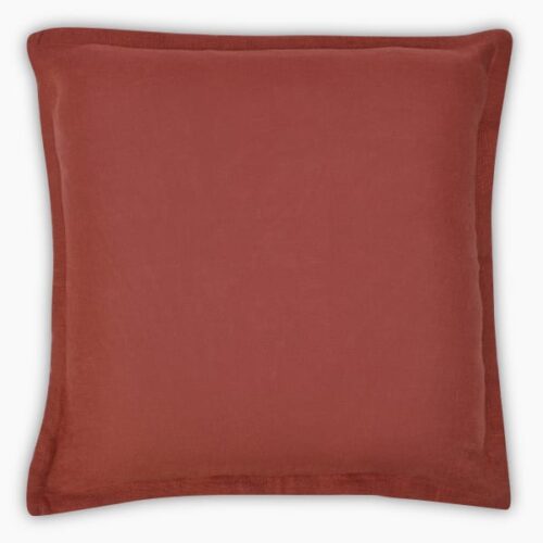 Thread Office Terracotta Linen Scatter Cushion Cover, 50cm x 50cm