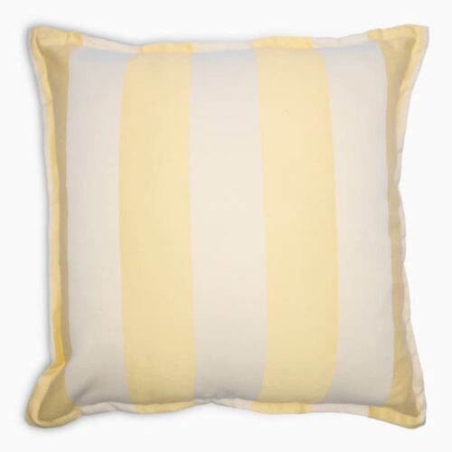 Thread Office Yellow Stripe Scatter Cushion Cover, 60cm x 60cm